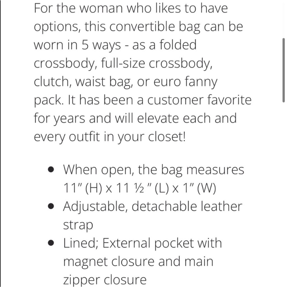 NWT Sseko Convertible Crossbody Bag - Picture 9 of 9